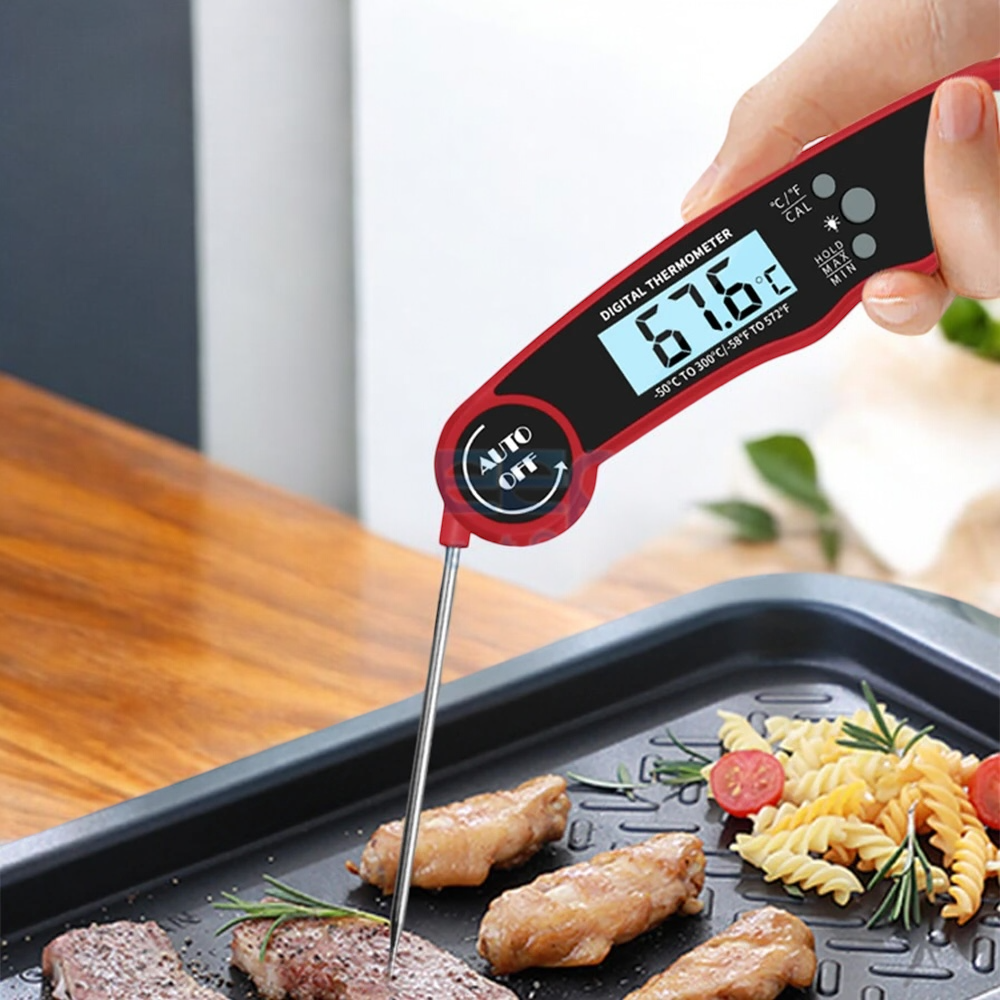 Quick & Easy Kitchen Thermometer Digital - Instant Read Food Thermometer for Cooking Grilling Air Fryer Griddle Probe Kitchen FamSphere