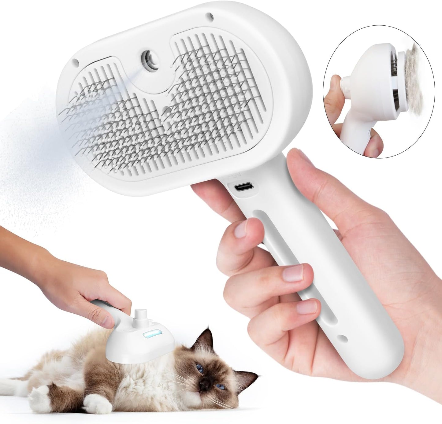 🐾 Pet Steamer Brush 🐾 FamSphere