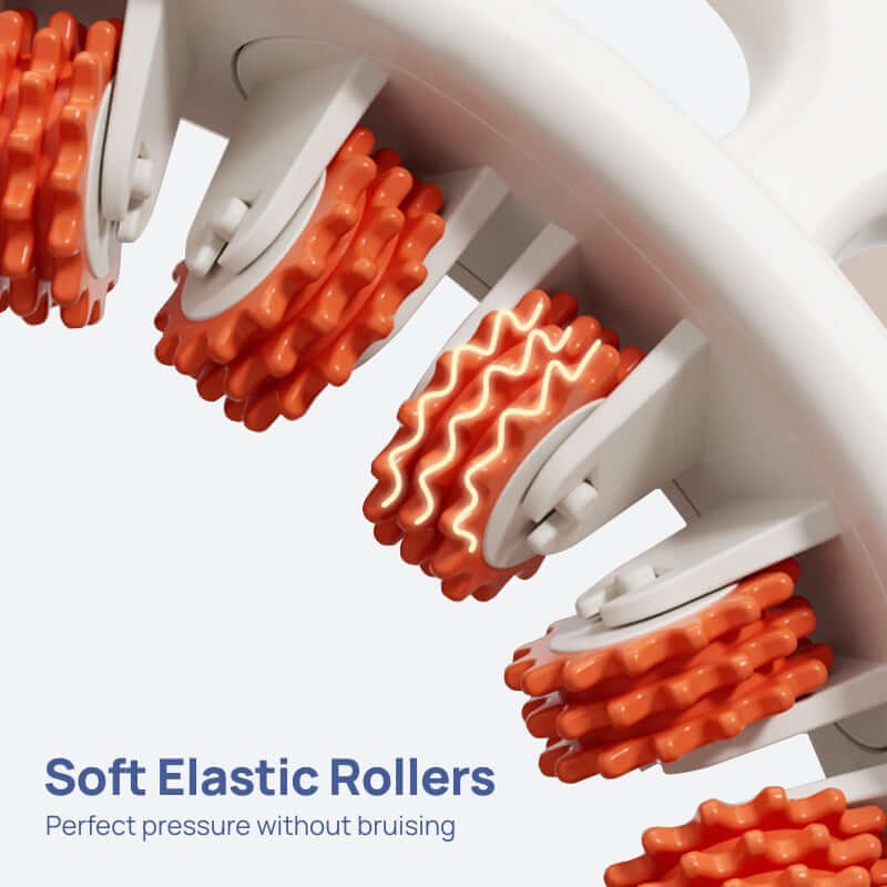 Detail shot of silicone ridges that stimulate circulation and tone