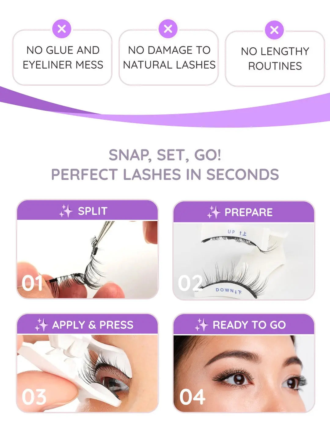 Famsphere™ Magnetic Eyelashes with Applicator FamSphere