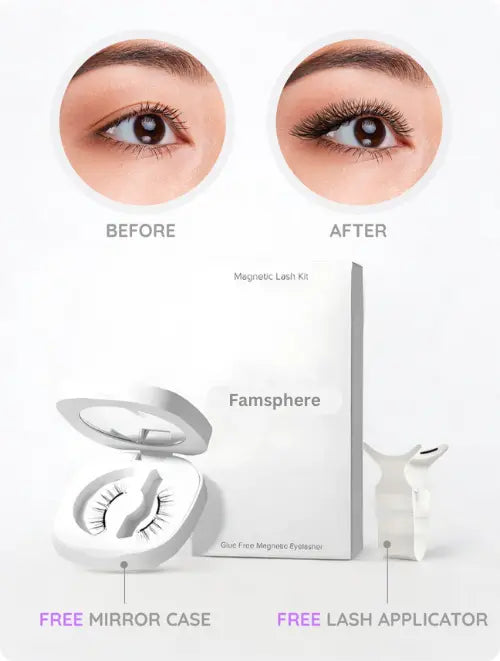Famsphere™ Magnetic Eyelashes with Applicator FamSphere