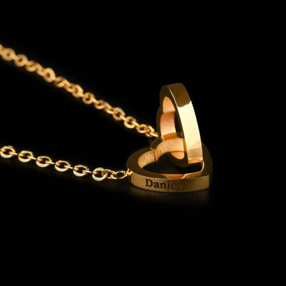 Forever Rose Bear with Engraved Necklace FamSphere