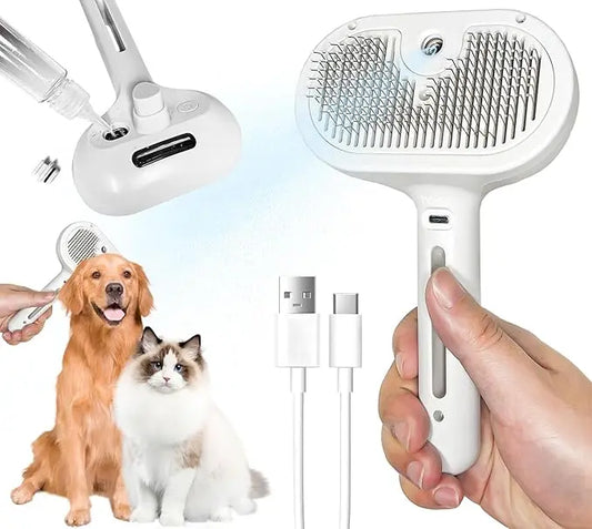 🐾 Pet Steamer Brush 🐾 FamSphere