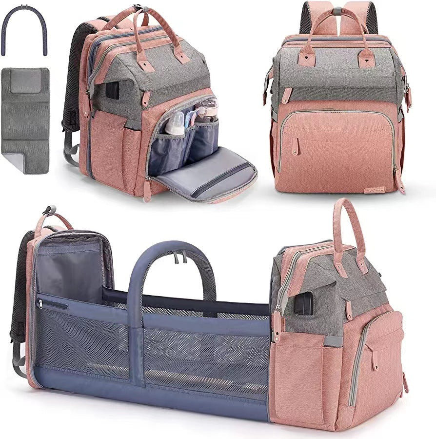 All-in-One Diaper Bag Backpack with Changing Station FamSphere