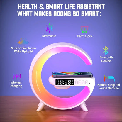Multifunctional Wireless Charger/alarm Clock Speaker FamSphere