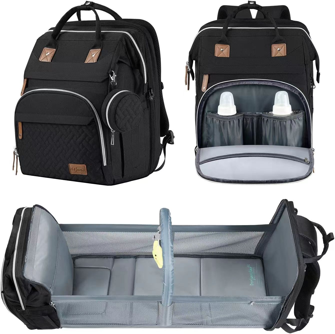 All-in-One Diaper Bag Backpack with Changing Station FamSphere