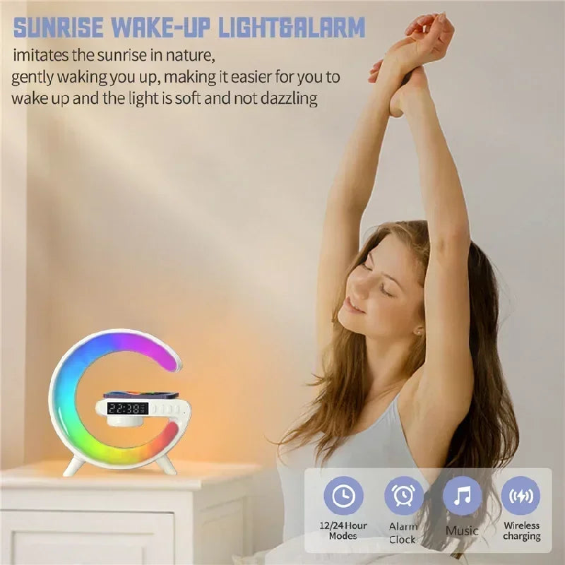 Multifunctional Wireless Charger/alarm Clock Speaker FamSphere