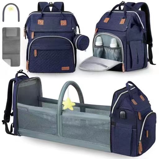 All-in-One Diaper Bag Backpack with Changing Station FamSphere