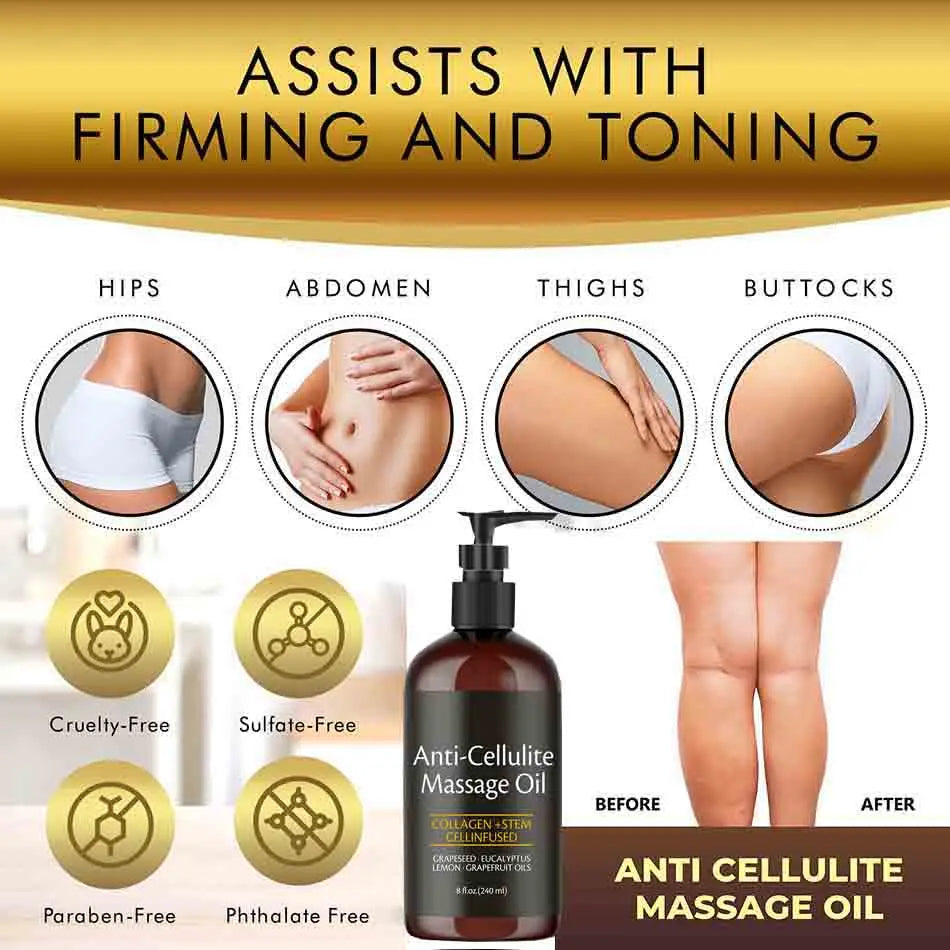 FamSphere Anti-Cellulite Body Oil 8 Fl Oz/ 240 ml FamSphere